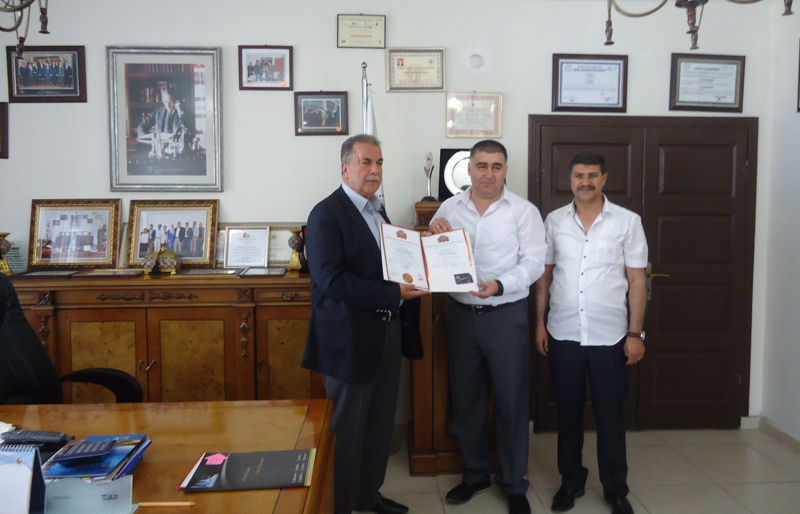 ISO 9001:2008 DELIVER CEREMONY OF QUALITY MANAGEMENT  DOCUMENT